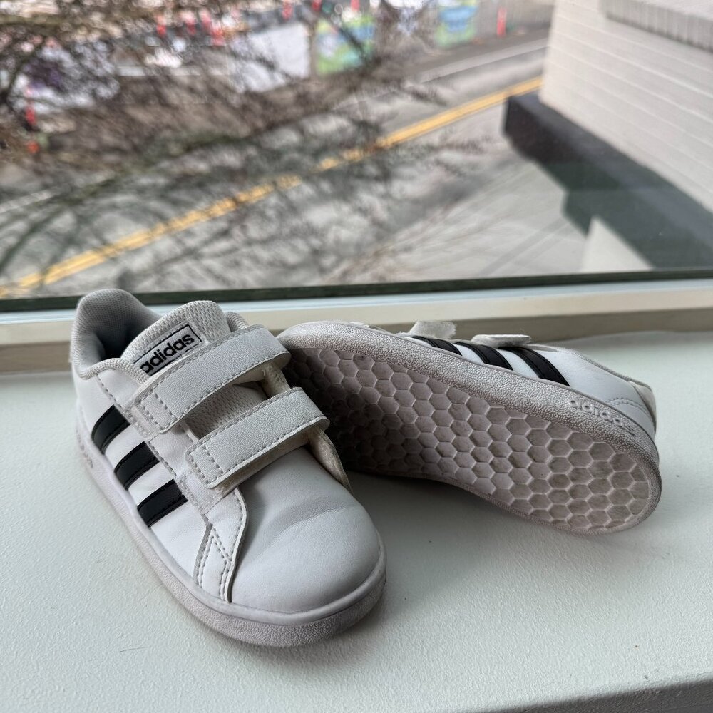 Boys Adidas Sneakers - Size 8, Good Condition
